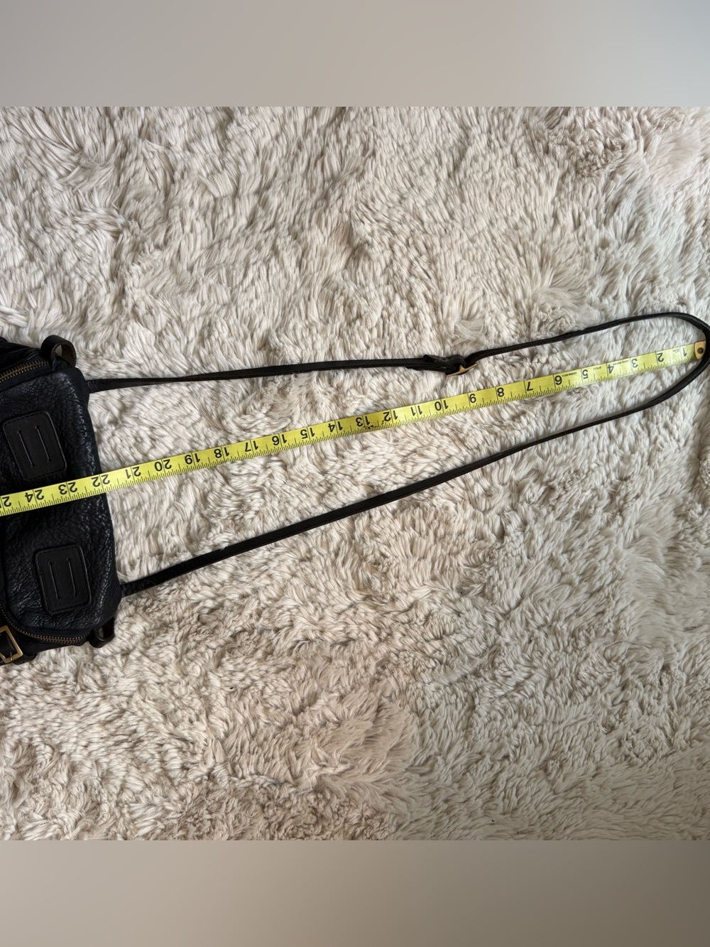 Jas MB Black Leather Cross Body Bag - Picture 15 of 15